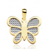 Pendentif deux ors 18 carats "papillon"