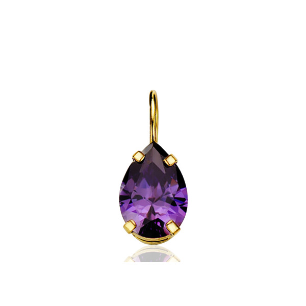 Pendentif or jaune 18 carats "améthyste"