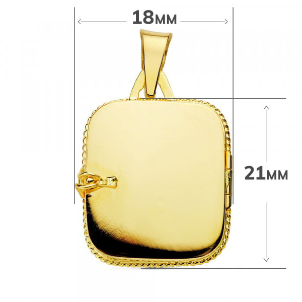 Pendentif cassolette en or jaune 18 carats