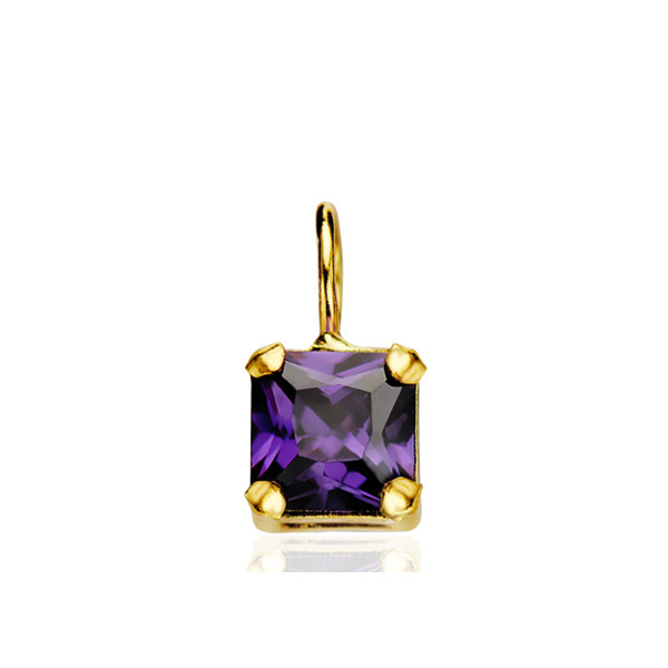 Pendentif or jaune 18 carats "améthyste"