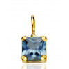 Pendentif or jaune 18 carats "aigue-marine"