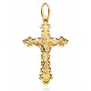 Pendentif croix et Christ en or jaune 18 carats