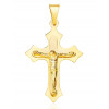 Pendentif croix et Christ en or jaune 18 carats