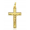 Pendentif croix et Christ en or 18 carats