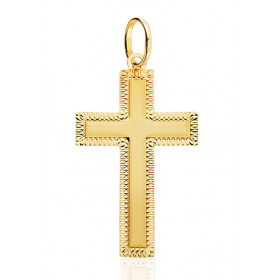 Pendentif croix en or jaune 18 carats