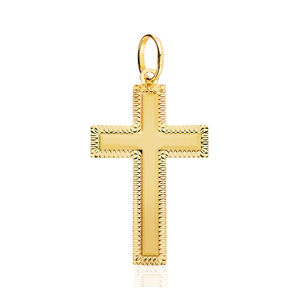 Pendentif croix en or jaune 18 carats