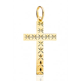 Pendentif croix en or jaune 18 carats