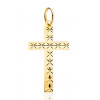 Pendentif croix en or jaune 18 carats