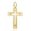 Pendentif croix en or jaune 18 carats