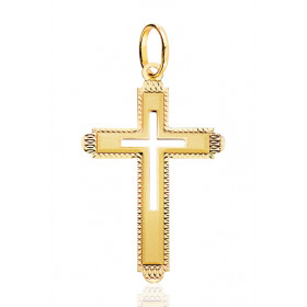 Pendentif croix en or jaune 18 carats