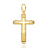 Pendentif croix en or jaune 18 carats