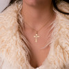 Pendentif croix en or jaune 18 carats