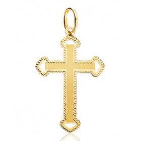 Pendentif croix en or jaune 18 carats