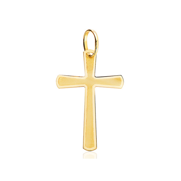 Pendentif croix en or jaune 18 carats