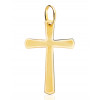 Pendentif croix en or jaune 18 carats