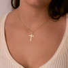 Pendentif croix en or jaune 18 carats