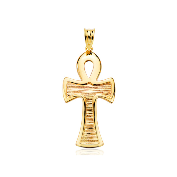 Pendentif croix en or jaune 18 carats