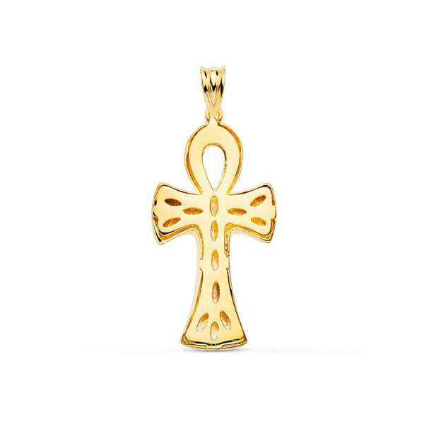 Pendentif croix en or jaune 18 carats