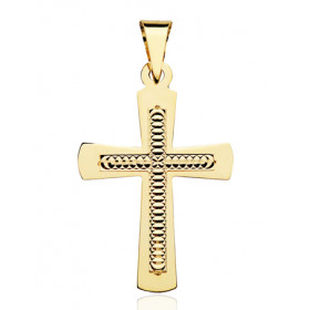 Pendentif croix en or jaune 18 carats