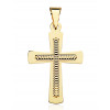 Pendentif croix en or jaune 18 carats