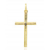 Pendentif croix  or jaune 18 carats