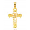 Pendentif croix  or jaune 18 carats