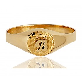 Chevaliere en or 18 carats personnalisable pour femmes