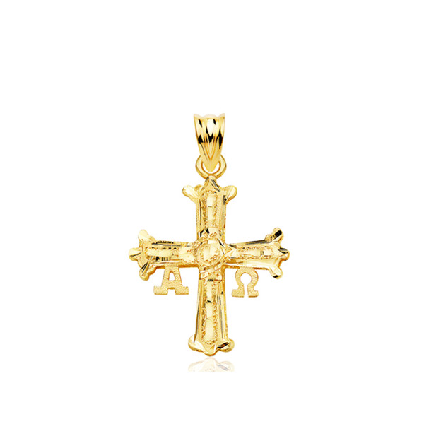 Pendentif or 18 carats croix Covadonga