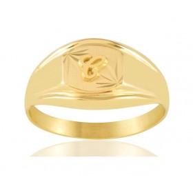 Chevalière en or personnalisable pour femme
