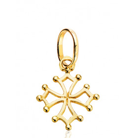 Pendentif or 18 carats "croix Occitane"