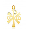 Pendentif "croix Chrisme" or jaune 18 carats