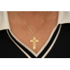 Pendentif croix en or jaune 18 carats