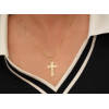 Pendentif croix et Christ en or jaune 18 carats