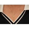 Pendentif croix  or jaune 18 carats