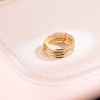 Bague or jaune 18 carats "7 fils lisses"