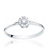 Bague diamant 0,12 carat et or blanc 18 carats