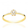 Bague diamant 0,12 carat et or jaune 18 carats