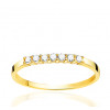 Alliance or jaune 18 carats et diamants 0,16 carat