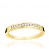 Alliance or jaune 18 carats et diamants 0,15 carat