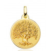 Pendentif or jaune 18 carats "arbre de vie" 18 mm