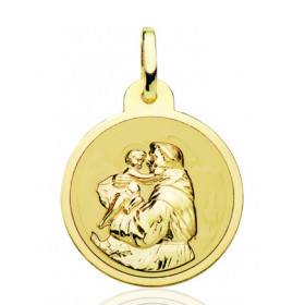 Médaille or jaune 18 carats "Saint-Antoine"