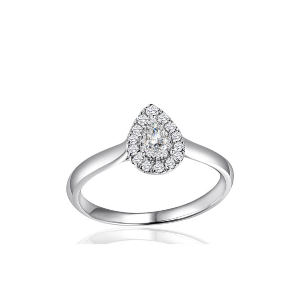 Bague diamant 0,25 carat et or 18 carats