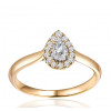 Bague diamant 0,25 carat et or jaune 18 carats