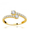 Bague diamant 0,50 carat et or jaune 18 carats