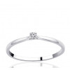 Bague solitaire diamant 0,03 carat et or 18 carats