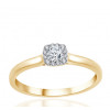 Bague diamant 0,21 carat et or jaune 18 carats