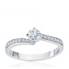 Bague solitaire diamant 0,40 carat et or 18 carats