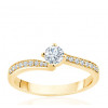 Bague solitaire diamant 0,40 carat et or 18 carats