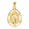 Pendentif "vierge" en or 18 carats