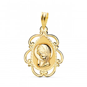 Pendentif "vierge" en or 18 carats